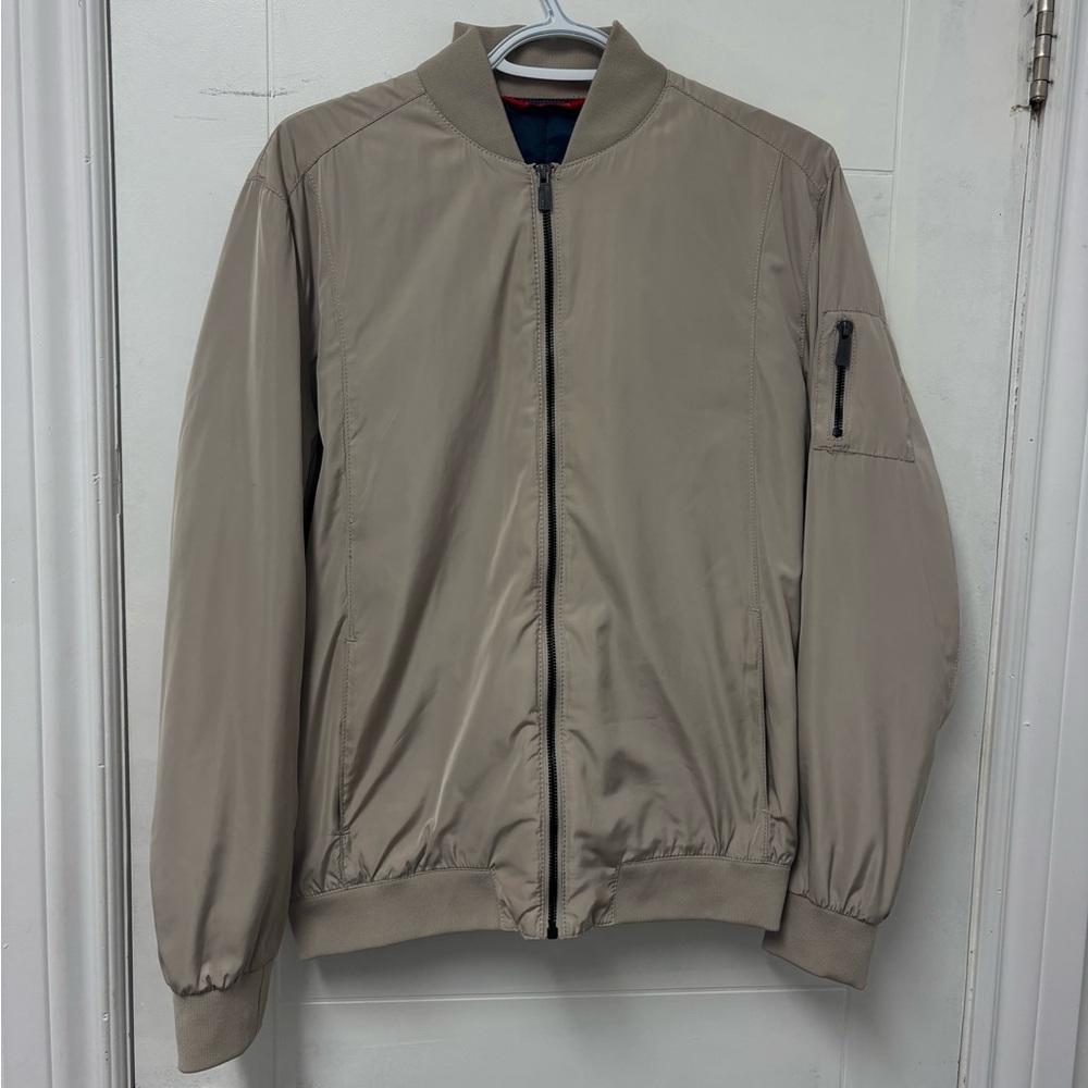 Zara Man Beige Bomber Jacket